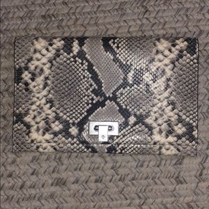 Tory Burch Faux snake skin clutch